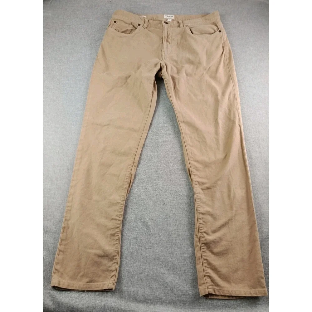 Todd Snyder Pants Mens 33X32 Beige Chino Slim FIt 5 Pocket Italian Moleskin